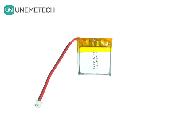 3.7V 25mAh 401013 Pin Lithium Polymer siêu mỏng có thể sạc lại cho kính thông minh