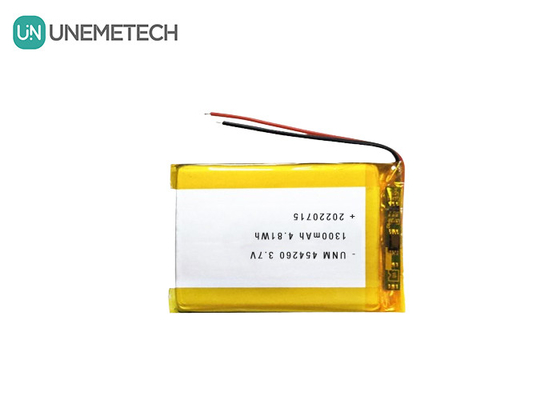 Lithium Ion Polymer Battery Cell 3.7V 1300mAh 454260 cho hệ thống Solarr