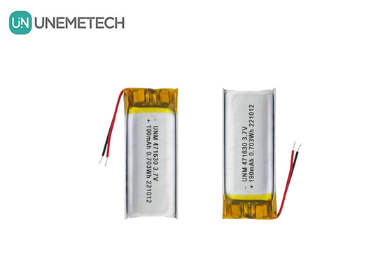 Pin LiPo được chứng nhận CE 471630 3.7V 190mAh Pin Li-polymer cho điện tử di động