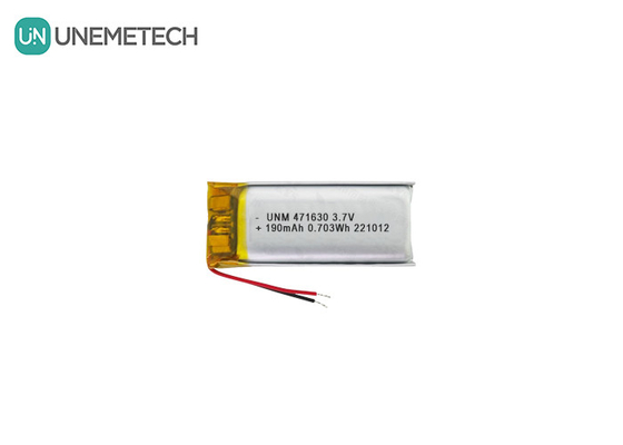 Pin LiPo được chứng nhận CE 471630 3.7V 190mAh Pin Li-polymer cho điện tử di động