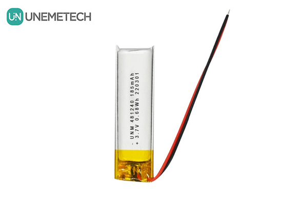 3.7V 185mAh 481240 Lithium Ion và Lithium Polymer pin cho DVR xe hơi