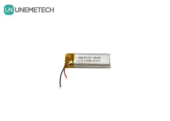 3.7V 145mAh 501232 Thiết kế nhỏ gọn pin Lithium Polymer cho Máy bong bóng