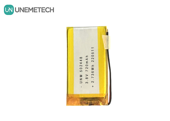 3.8V 720mAh LiPo pin điện áp cao LiHV 502448 cho tai nghe Bluetooth