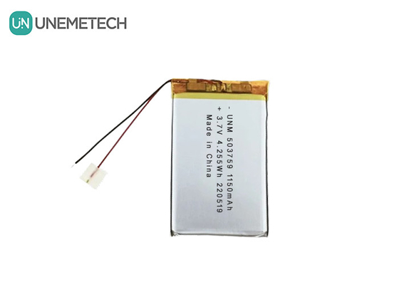 3.7V 1150mAh 503759 Custom Lipo Polymer pin sạc cho máy ghi âm