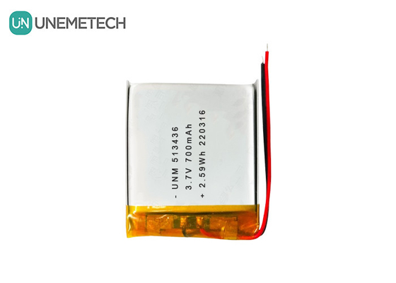 3.7V 700mAh 513436 Pin Lithium Ion Polymer sạc lại cho máy theo dõi GPS