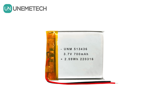 3.7V 700mAh 513436 Pin Lithium Ion Polymer sạc lại cho máy theo dõi GPS