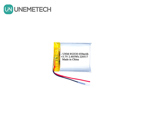 3.7V 650mAh pin Lithium-ion Polymer sạc lại 852530 cho tai nghe