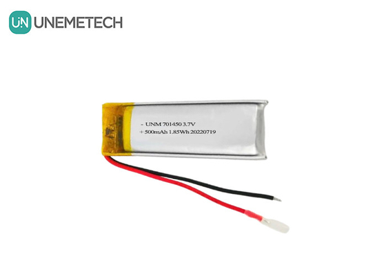 3.7V 500mAh 701450 pin Lithium Polymer sạc lại cho cảm biến nhiệt độ