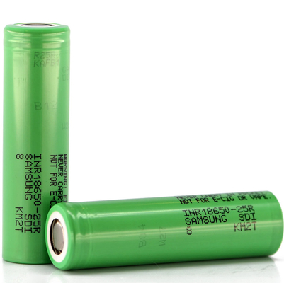 Samsung 25R 18650 2500mAh 20A Pin 3.6V pin ion lithium hình trụ INR18650-25R