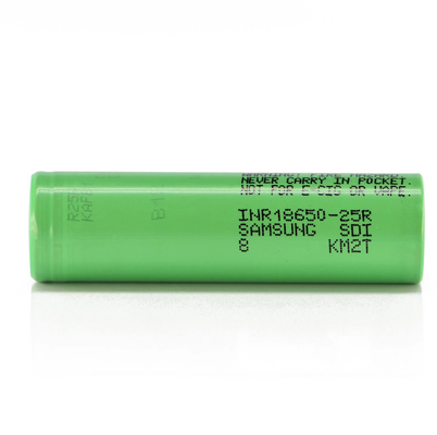 Samsung 25R 18650 2500mAh 20A Pin 3.6V pin ion lithium hình trụ INR18650-25R