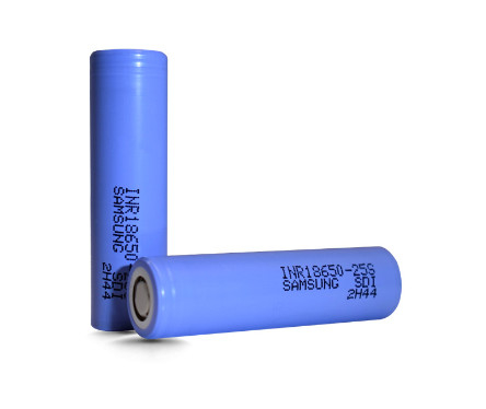 Samsung 25S 18650 2500mAh 20A Pin 3.6V Phòng pin ion lithium hình trụ INR18650-25S