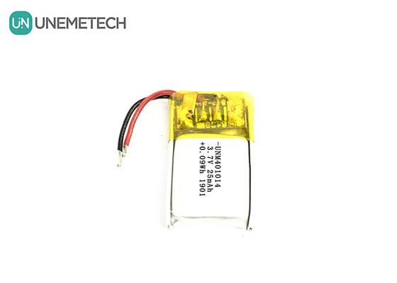 3.7V 25mAh 401014 Pin Lipo sạc lại cực nhỏ cho kính thông minh