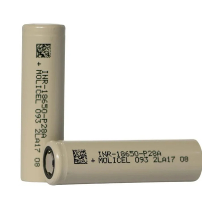 Molicel INR-18650-P28A 18650 Pin 3.6V 2800mAh với 35A Max điện xả liên tục