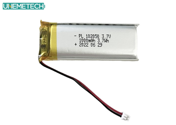 1000mAh Lipo pin 102050 Lithium Ion Polymer pin cho các sản phẩm làm đẹp