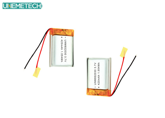 3.7V 420mAh 802030 Pin Lithium Polymer sạc lại cho thiết bị điện tử