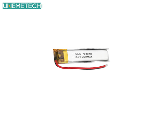 Bluetooth tai nghe pin Lipo 701040 3,7 V 230mAh với CE và IEC62133 được phê duyệt