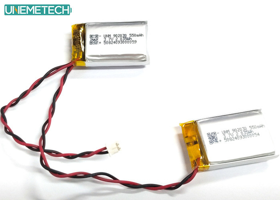 2C Sạc nhanh Lipo pin 902030 2P 3.7V 1100mAh Lithium Polymer pin Pack