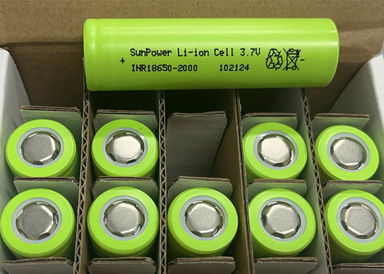 SunPower 18650 2000mAh 20A pin Lithium Ion sạc pin 3.7V pin Li-ion cho công cụ điện