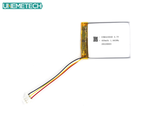 Chất lượng 3.7V 450mAh pin Lithium Ion Polymer sạc lại 423040 cho 3C Digital Products nhà máy