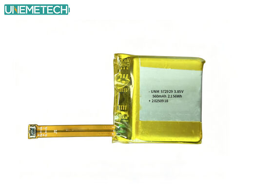 Chất lượng Pin LiPo điện áp cao 3,85V 572929 560mAh cho máy theo dõi thể dục nhà máy