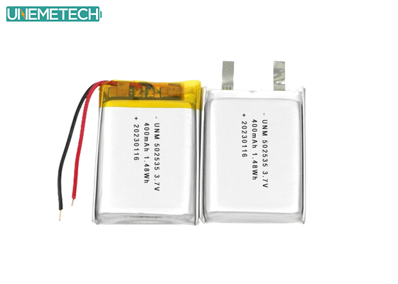 Chất lượng Li Polymer Battery Pack 502535 400mAh 3.7V pin cho thiết bị điện tử nhà máy