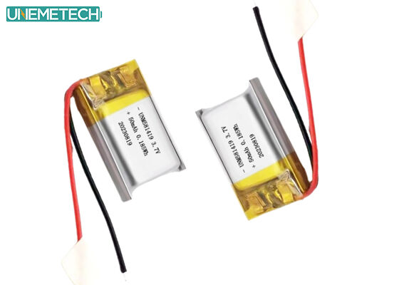 Chất lượng Ultra Small 3.7v 50mah Lipo pin 15C Tốc độ xả cao pin lithium ion 581419 nhà máy